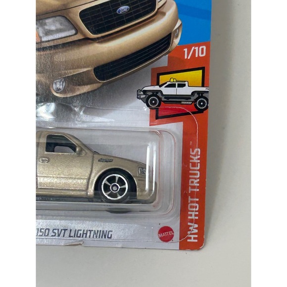 Hot Wheels 99 Ford F-150 SVT Lightning Gold HW Hot Trucks 237/250 GHB33 - Picture 4 of 6